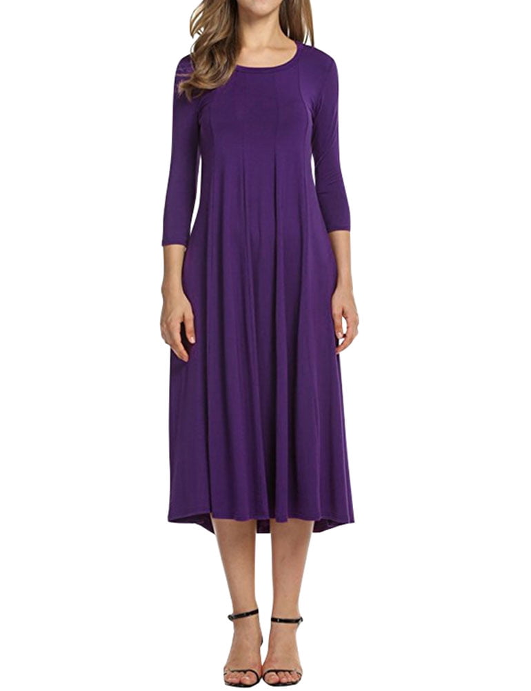 purple dresses for women
